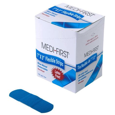 blue metal fabric bandage|first aid only bandages.